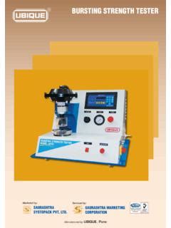 ubique bursting strength tester manual|pharma burst strength tester.